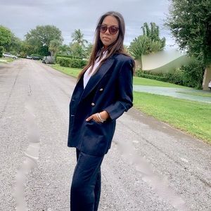 Navy Blue, 2 pieces pantsuit